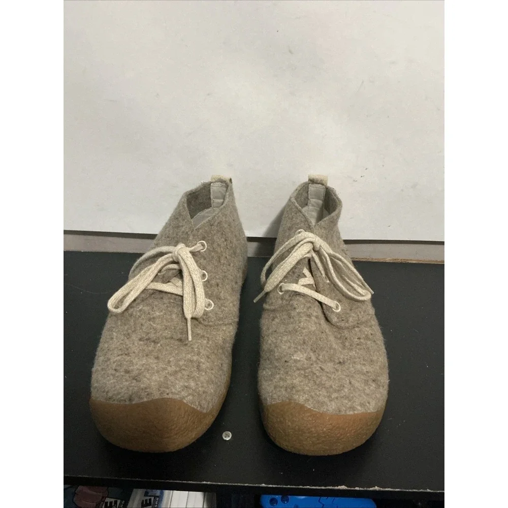 KEEN Mens Mosey Chukka Ankle Boot Taupe Felt Birch 10.5 1026806 Missing Insole